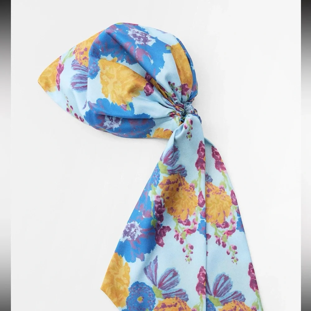Zara Floral Print Head wrap - NWT